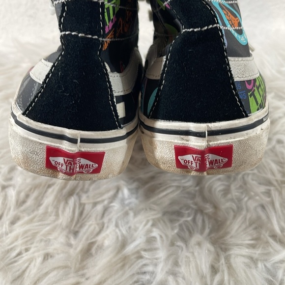 VANS SK8-HI All Over Print Skate Shoe Sneaker Size 9 Pirates & Palms Unisex - Picture 5 of 11